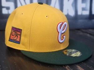 New Era 59Fifty Crayon Chicago White Sox 95th Yellow/Forest Fitted Hat Men 7 5/8 - Picture 1 of 3