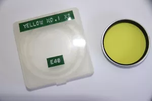Leitz Leica E48 48mm Yellow No.1 13295 P Filter. Chrome Ring. - Picture 1 of 7