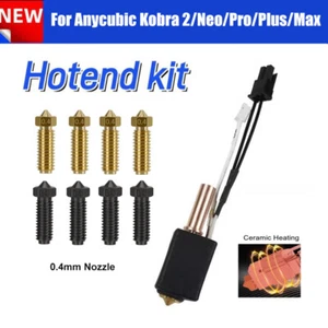 Upgrad Hotend Kit For Anycubic Kobra 2/Neo/Pro/Plus/Max 3D Printer 0.4mm Nozzle - Bild 1 von 18