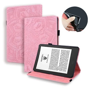 Custodia supporto porta carte in pelle PU universale per Kindle 7" 2024/Fire HD 8 2024 - Foto 1 di 13
