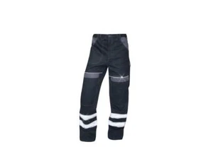 Ardon Work Trousers H8937 COOL TREND Black with Reflective Elements Prime - Picture 1 of 3