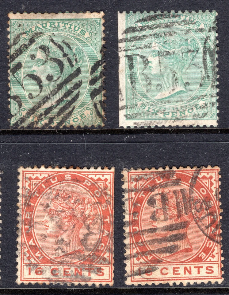1800's Mauritius QV Queen Victoria B53 PORT LOUIS Cancels Lot P - Image 1 of 1
