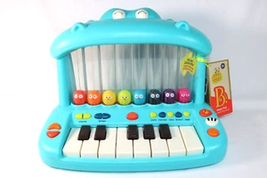 B Toys Hippo Pop Musical Toy Keyboard Play Piano Kid Songs Sounds Lights Gift - Picture 1 of 9