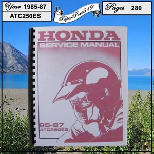 Honda Shop Manual 19885-87 ATC 250ES - Imagen 1 de 9