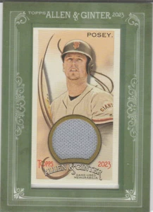 Mini Topps Allen & Ginter 2023 *camiseta Buster Posey GW - Imagen 1 de 2