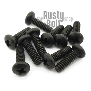 #4-40 x 3/8", Phillips Pan Head Screws, Stainless Steel, Black Oxide - Picture 1 of 2