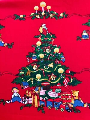Alexander Henry Nicole De Leon Christmas Tree Fabric 147" x 42" Quality Cotton - Image 1 of 4