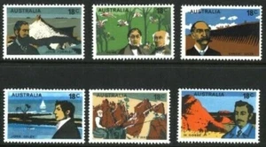 1976 Australian Last MLH Full Stamps Set 6x 18c Famous Overland Explorers Series - Picture 1 of 1
