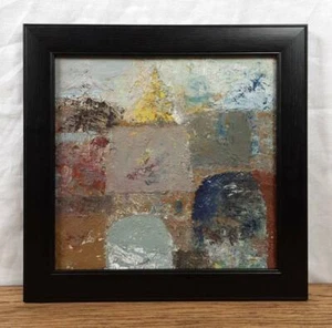 Abstract Cityscape, Oil Abstract, Small Abstract Painting, Original Oil Painting - Bild 1 von 9