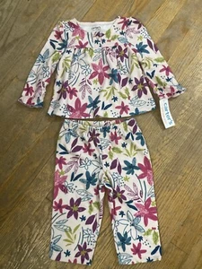 Carter’s Just One You Size 12 Months Baby Girl 2-Piece Flannel Pajamas NWT - Picture 1 of 2