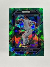 2023 Panini Prizm John Smoltz #110 Green Ice Prizm Atlanta