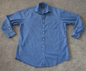 Nordstrom's Herren Shop Langarmshirt Trachtenpassform 16,5 x 34 blau - Bild 1 von 7