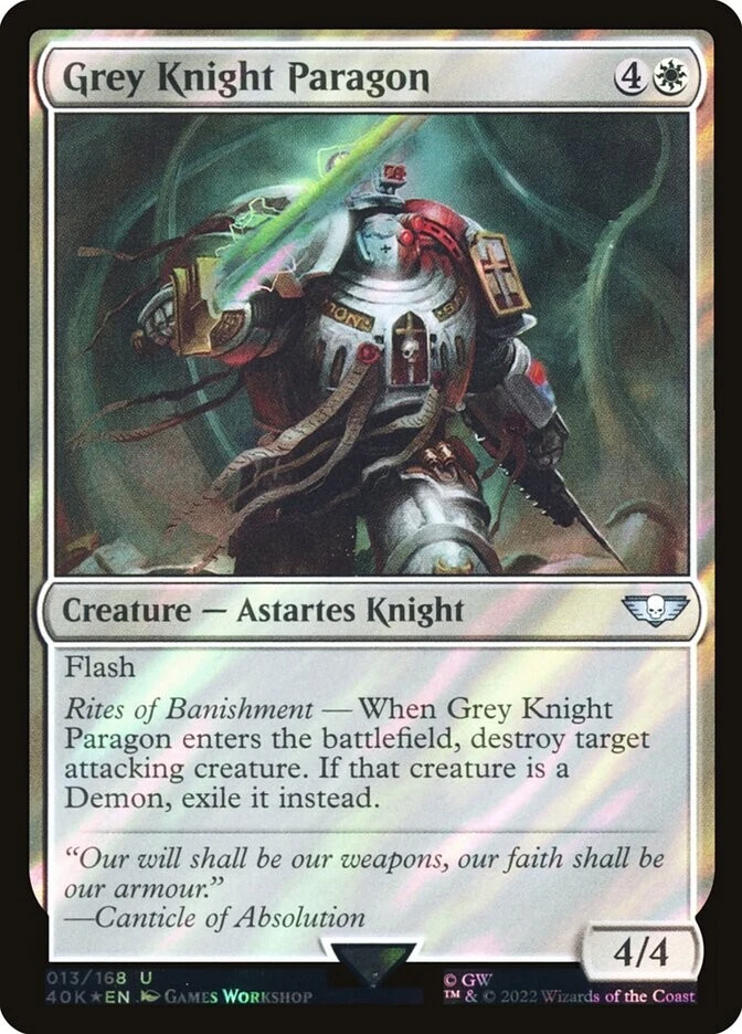 MTG | Grey Knight Paragon (Surge Foil) | Warhammer 40,000 | 40K | Magic | NM - Image 1 of 1