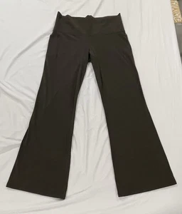 Pantaloni svasati Athleta Salutation Stash taglia 1X marroni vita alta elasticizzati tasche - Foto 1 di 13