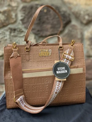 Steve Madden Bolso Cartera con Bolsa Bandolera de Hombro Marrón Claro Nuevo Foto 1 de 4