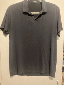 Theory Herren Dark Navy Poloshirt Oberteil Gr. M Minimalistisch Stretch Baumwollmischung - Bild 1 von 8