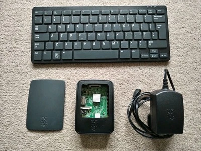 Raspberry pi 3 model b . Case, Power Source, Keyboard,  Retro Gaming Micro SD - Image 1 of 4