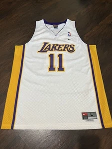 Los Angeles Lakers Vintage Karl Malone #11 NBA Nike Jersey Men’s L Length +2 - Picture 1 of 8