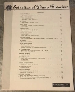 Wedding March Lohengrin Richard Wagner Piano Sheet Music Schirmer Fiancailles - Picture 1 of 3