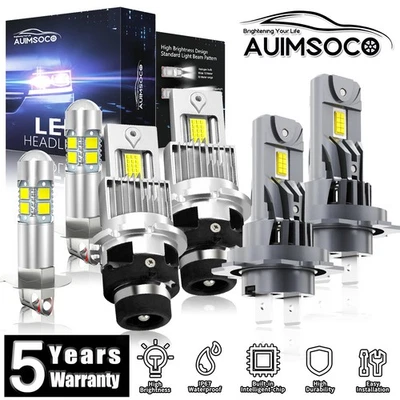 Faros LED bombillas luz antiniebla haz alto bajo súper brillante para Saab 9-3 2004-2007 Foto 1 de 4