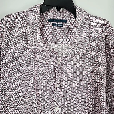Perry Ellis Size 4XL 100% Linen Button Up Shirt Mens Casual - Image 1 of 4