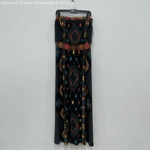 NWT New York & Company Women's Size XL Multi Colored Strapless Dress - Picture 1 of 4