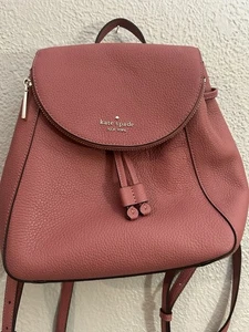 Kate Spade Leila Colorblock Drawstring Flap Backpack Blue - Picture 1 of 16