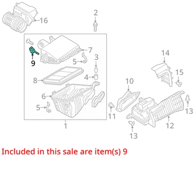 Air Flow Meter Fits 04-15 17 ARMADA 646137 - Image 1 of 2