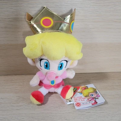 Super Mario Baby Princess Peach Plush Toy Soft Stuffed Doll Nintendo 2019 NEW - Image 1 of 4