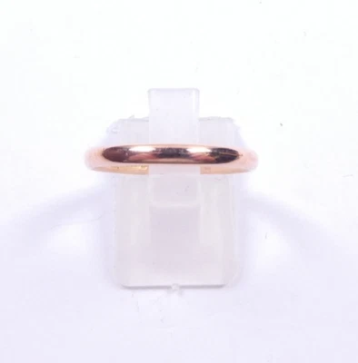 Rose gold wedding ring antique 9 carat gold size Q Birmingham 1936 - Image 1 of 4