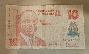 2011 Nigeria 10 Naira Note - Picture 1 of 2