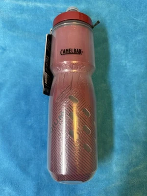 NEW ~ CAMELBAK Podium Chill 24 oz BURGUNDY MAROON Insulated BIKING Water Bottle - Image 1 of 2