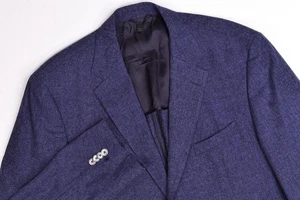Blazer Hugo Boss Guabellol Lana/Algodón/Azul Seda Deconstruido 46R - Imagen 1 de 15