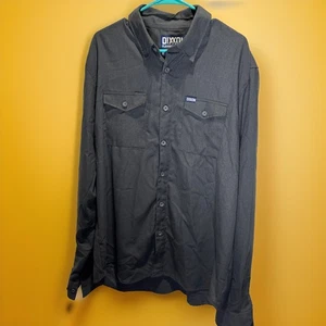 Dixxon Flannel Co. The Kraken Men’s Size XLT Solid Grey Button Shirt - Picture 1 of 13