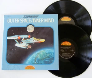 1974 Pop Vocal 2xLP LEONARD NIMOY Outer Space/Inner Mind—Dr. SPOCK Star Trek EX - Foto 1 di 7