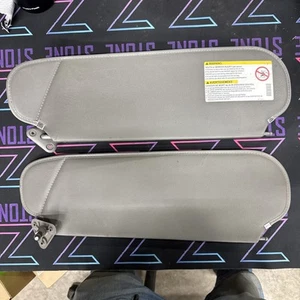 97-02 Savana Express Van Sun Visor Set Pair Driver Passenger Gray Vinyl - Bild 1 von 5