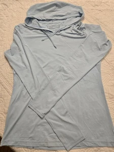 Anetik Low Pro Tech Hoody Herren L Himmelblau UPF 30+ leichte Reißverschlusstasche Angeln - Bild 1 von 7