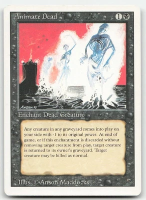 Revised  3rd Edtion  MTG  1 Animate Dead  Magic - Image 1 of 2