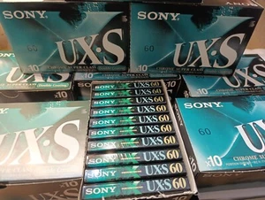 50 x Sony Ux-s 60 Chrome Super Class Double Coating Cassette Tapes Kassette - Photo 1/7