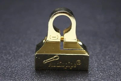 AUDIOPIPE GOLD 24K BATTERY TERMINAL POST ACCEPTS 0 4 8 GAUGE WIRE NEGATIVE - Image 1 of 4