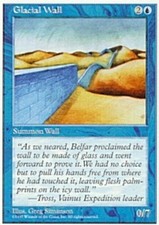 MTG magic cards 2x x2 Light Play, English Glacial Wall 5th Edition