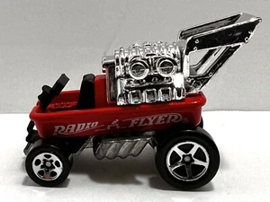 1996 Hot Wheels 1/64 Diecast Red Radio Flyer Wagon China Good Used Toy Car Chrom - Picture 1 of 5