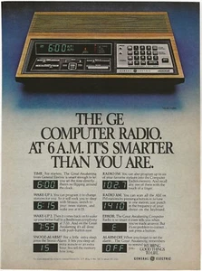 Vintage Print Ad GE Computer Radio - It's Smarter Than You Are - Jan 1982 - Picture 1 of 5