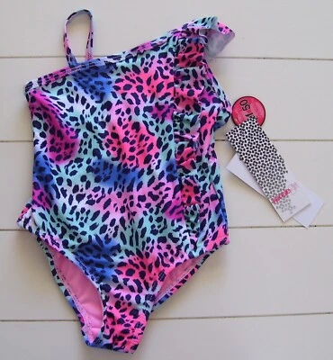Traje de baño guepardo totalmente forrado 1 pieza Kensie niña talla 2T Foto 1 de 2