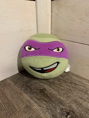 Teenage Mutant Ninja Turtles Donatello Plush Stuffed Head Ball Pillow Purple - Image 1 of 4