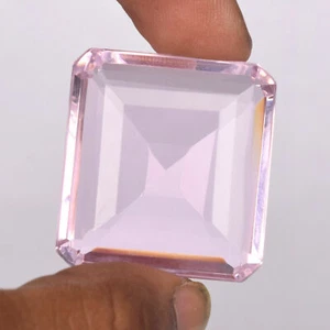 Topacio rosa brasileño 32,25 quilates cuadrado corte facetado piedras preciosas sueltas para anillo colgante - Imagen 1 de 4