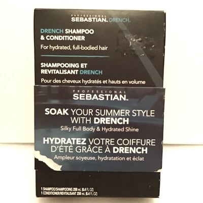 Champú y acondicionador profesional Sebastian Drench 250 ml/8,4 oz set de regalo nuevo Foto 1 de 2