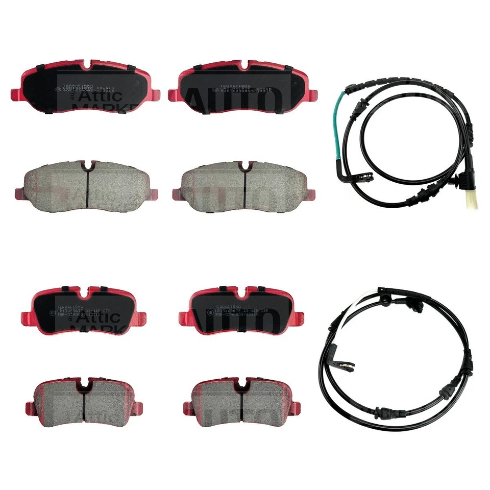 Ceramic Front + Rear Brake Pads + Sensors 2006-2009 Land Rover LR3 by Terrafirma - Image 1 of 1