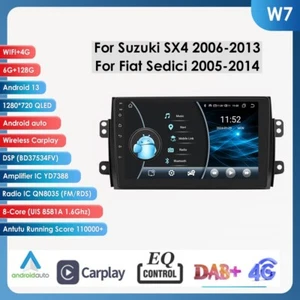 Android14 6+128G Für SUZUKI SX4 Fiat Sedici Autoradio 8Kern GPS DSP Navi WIFI BT - Bild 1 von 24