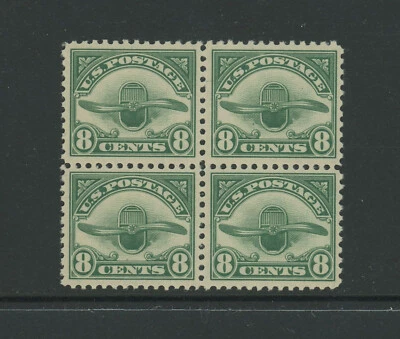 USA Scott # C4 Block of 4 VF OG MNH NH Air Mail BOB Stamps US Cat $140 - Image 1 of 2